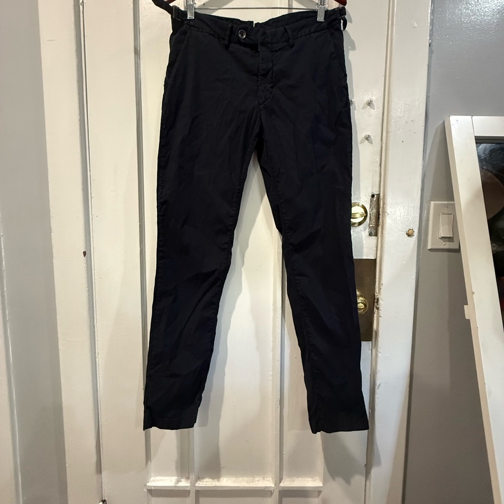 Massimo Dutti Men's Dark Navy Chinos